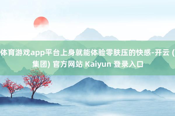   体育游戏app平台上身就能体验零肤压的快感-开云 (集团) 官方网站 Kaiyun 登录入口